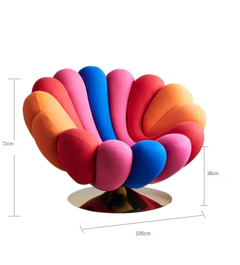 Homio Decor Living Room Creative Designer Rotating Leisure Chair