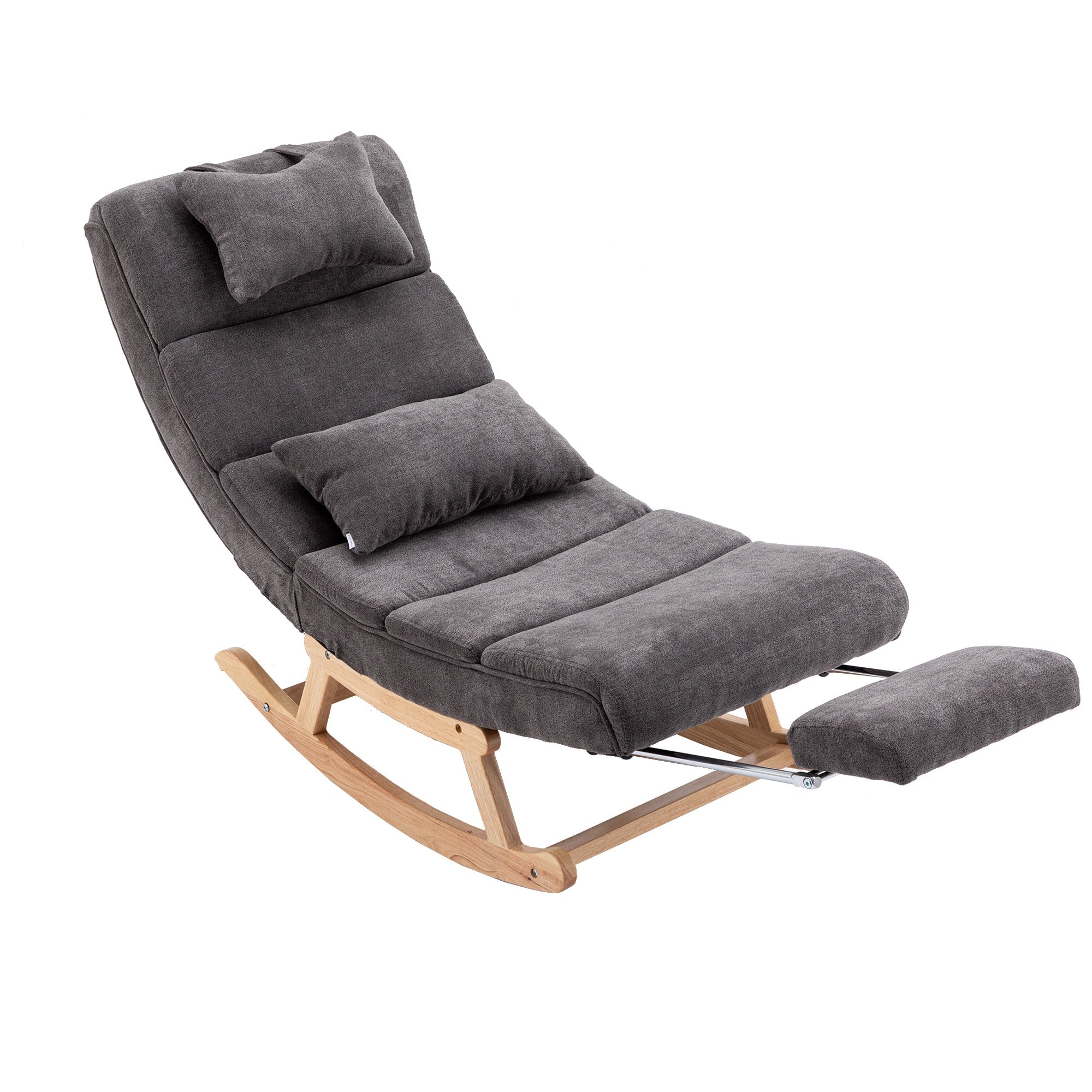 Homio Decor Living Room Dark Gray / United States Modern Mid-Century Rocking Chair