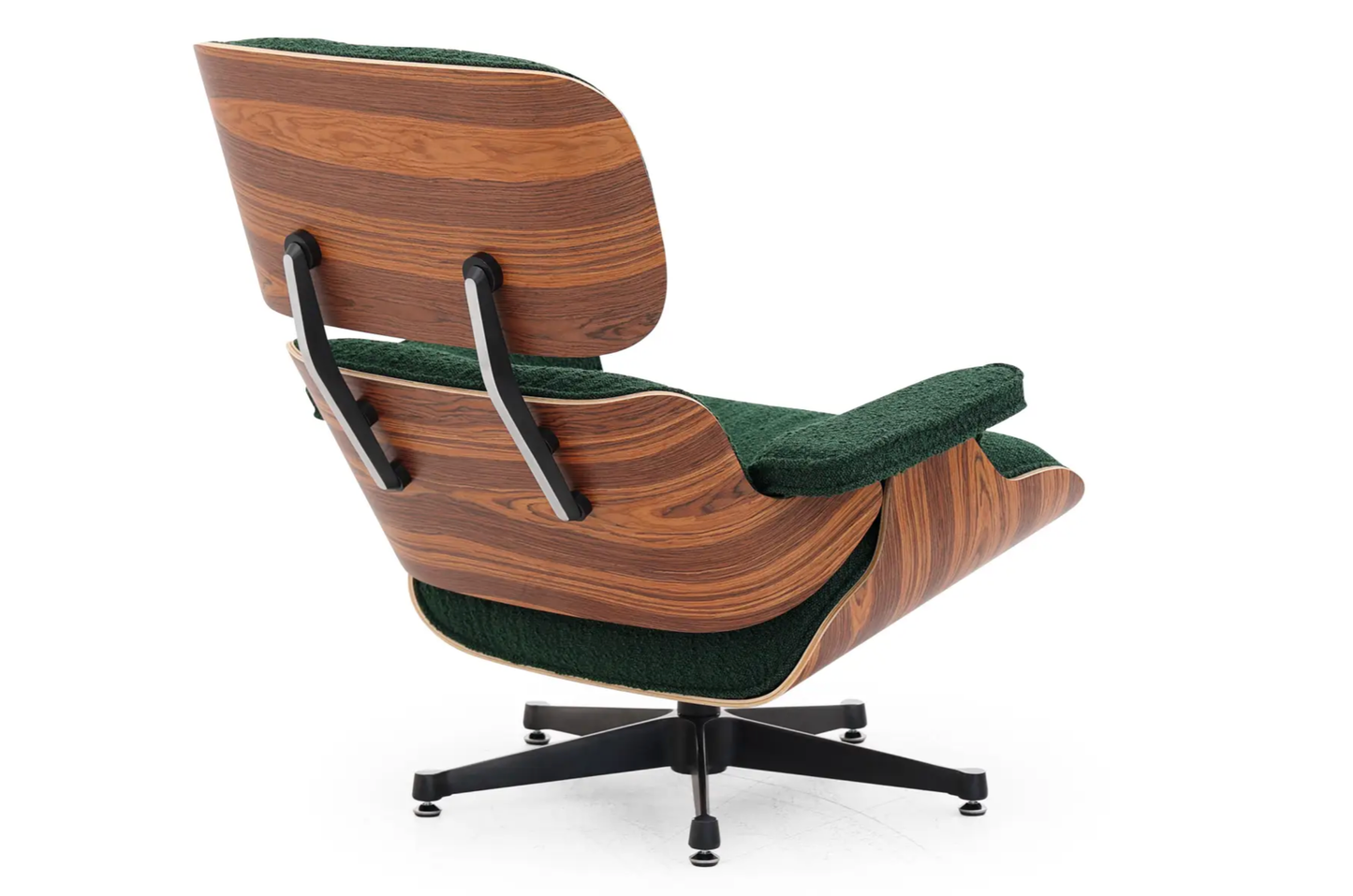 Homio Decor Living Room Eames Lounge Chair & Ottoman (PRO) - Boucle