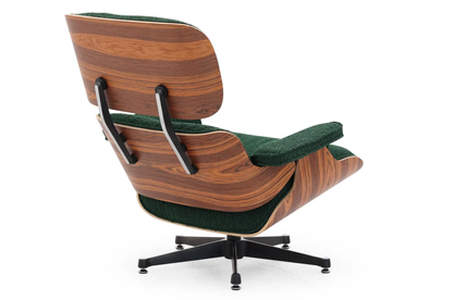 Homio Decor Living Room Eames Lounge Chair & Ottoman (PRO) - Boucle