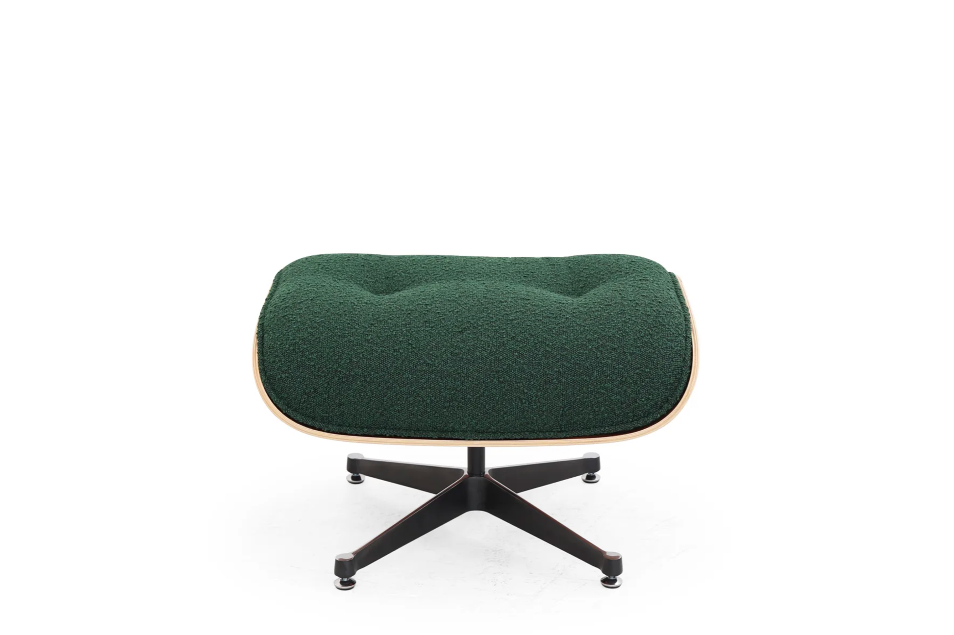 Homio Decor Living Room Eames Lounge Chair & Ottoman (PRO) - Boucle