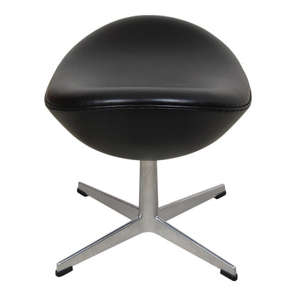 Homio Decor Living Room Egg Chair - Black Aniline Leather