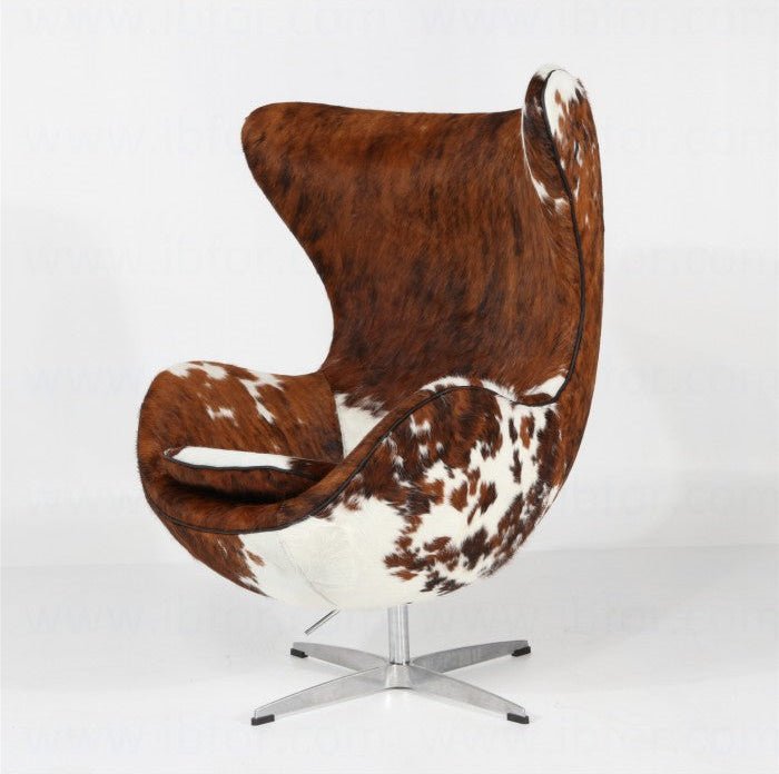 Homio Decor Living Room Egg Chair - Pony Skin