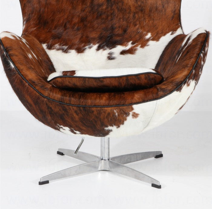 Homio Decor Living Room Egg Chair - Pony Skin