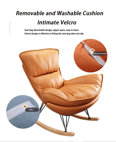 Homio Decor Living Room Egg Style Rocking Chair