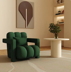 Homio Decor Living Room Emerald Tulip Lounge Chair (Velvet)