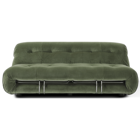 Homio Decor Living Room Emerald Velvet / 2 - Seater Soriana Sofa - 2 Seater