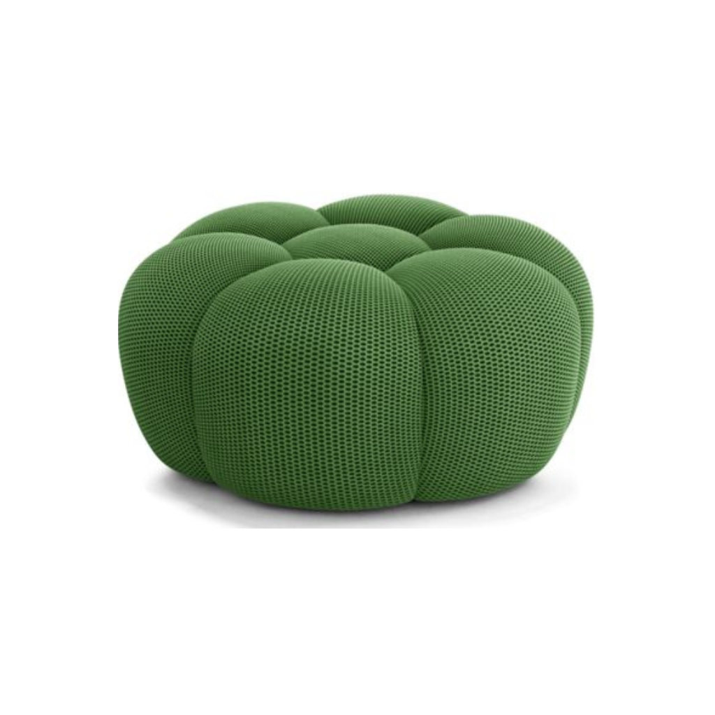 Homio Decor Living Room Green Bubble Sofa Ottoman