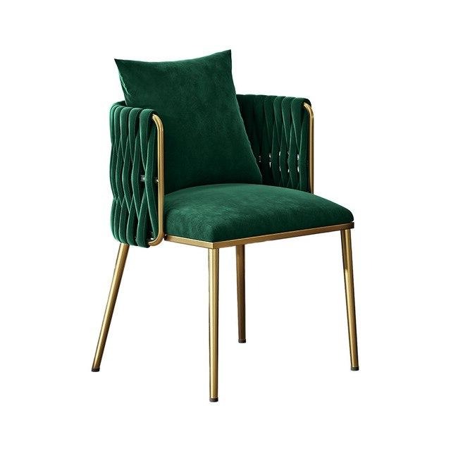 Homio Decor Living Room Green Luxury Velvet Dining Chair