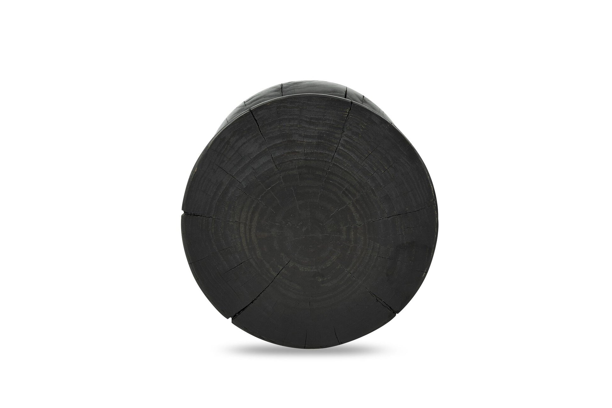 Homio Decor Living Room Hourglass Side Table - Pine Wood (Black)