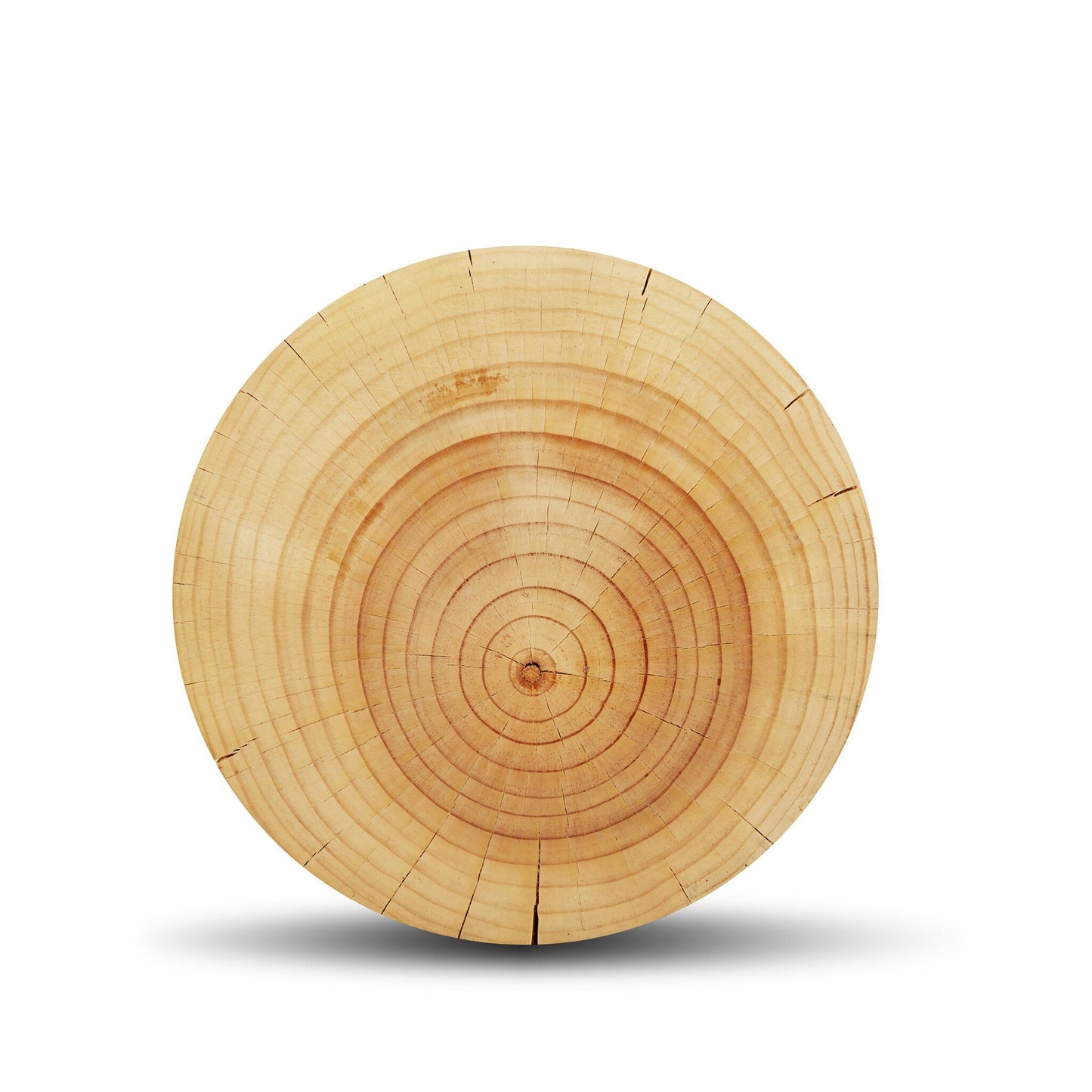 Homio Decor Living Room Hourglass Side Table - Pine Wood (Natural)