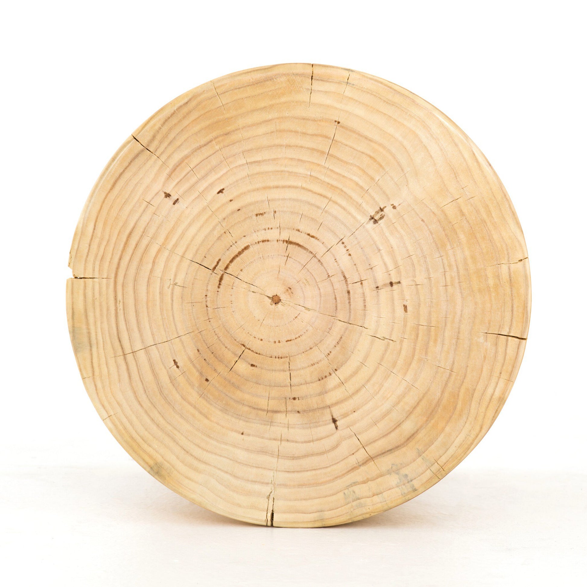 Homio Decor Living Room Hourglass Side Table - Pine Wood (Natural)