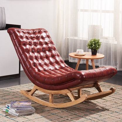 Homio Decor Living Room Large Rustic Style Rocking Chair