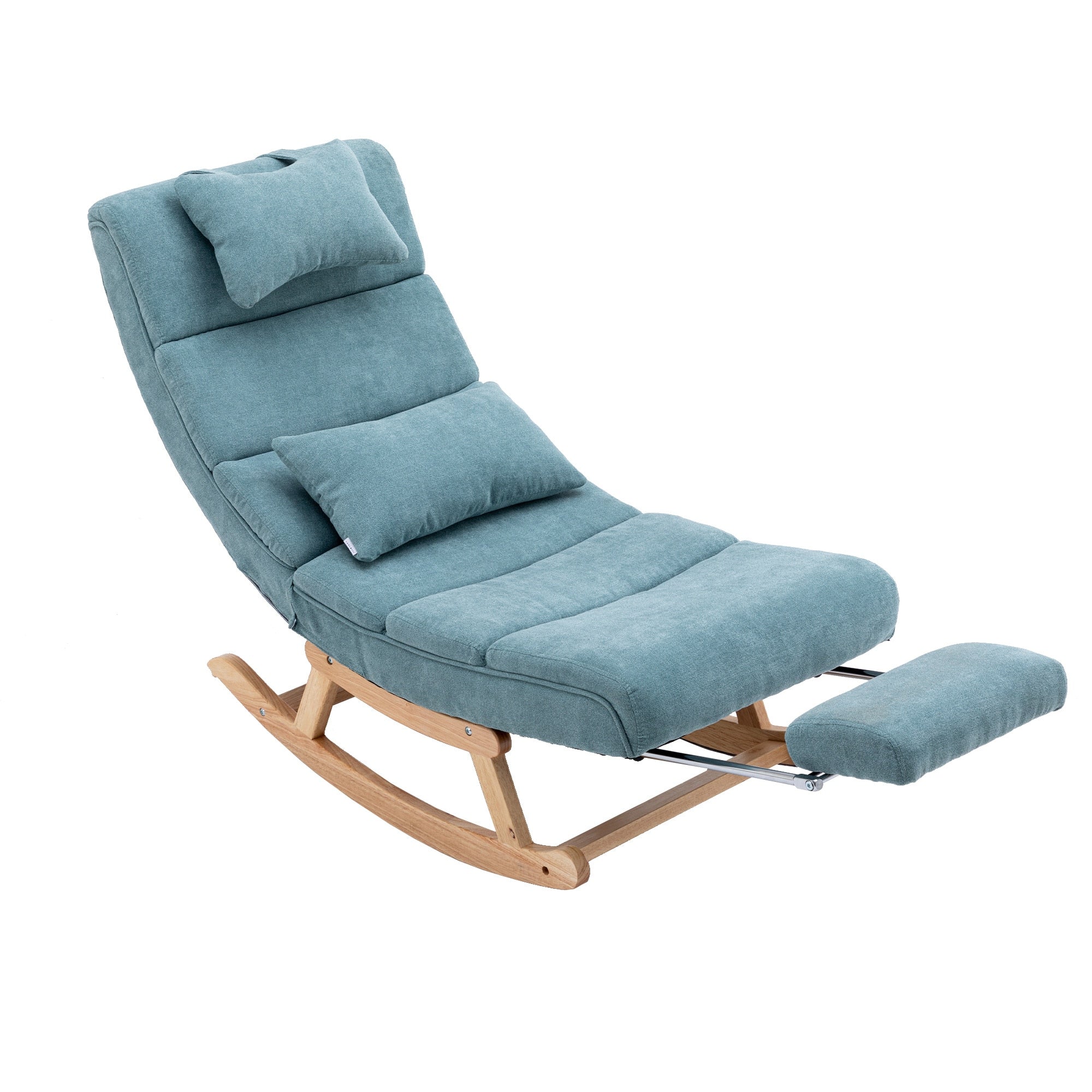 Homio Decor Living Room Light Blue / United States Modern Mid-Century Rocking Chair