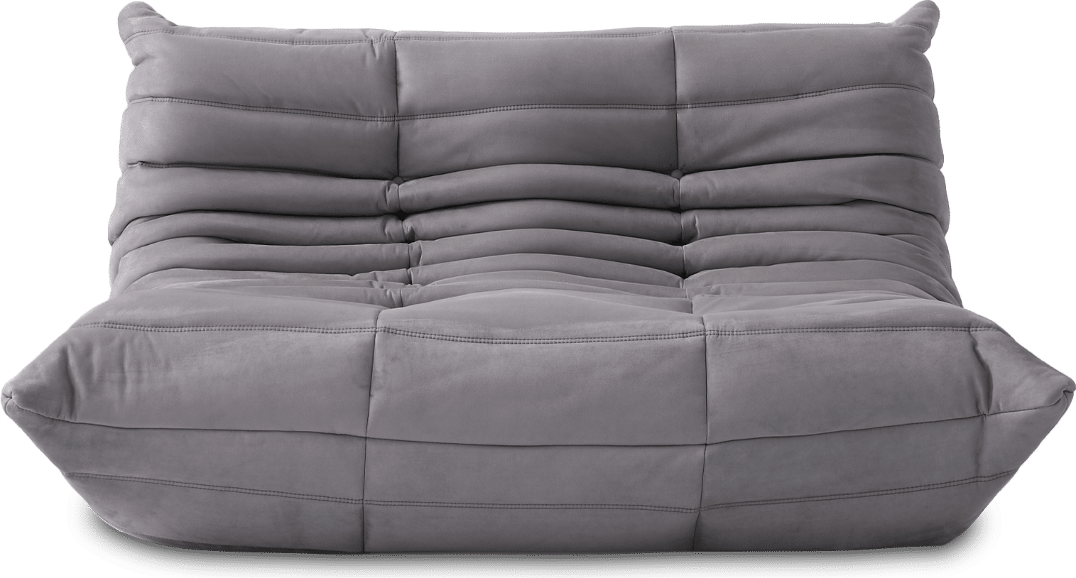 Homio Decor Living Room Light Grey Alcantara / 2-Seater Iconic Togo Sofa 2-Seater