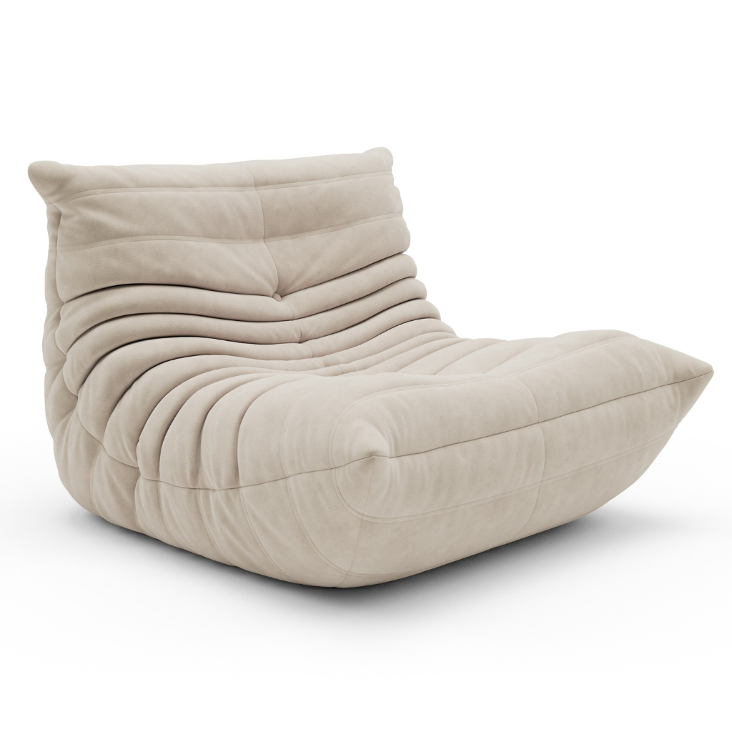 Homio Decor Living Room Light Grey / Single Chair Iconic Togo Sofa