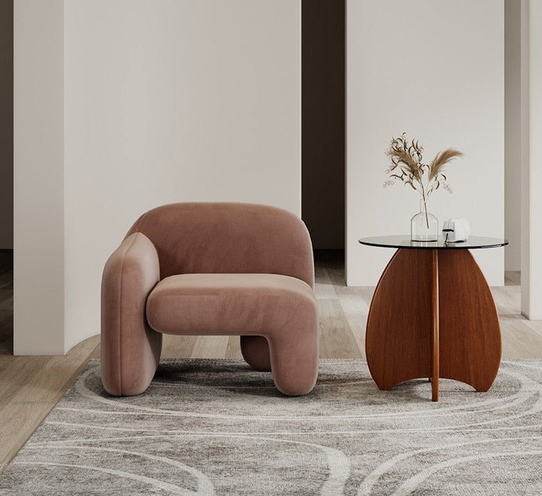 Homio Decor Living Room Light Pink Japandi Designer Lounge Sofa