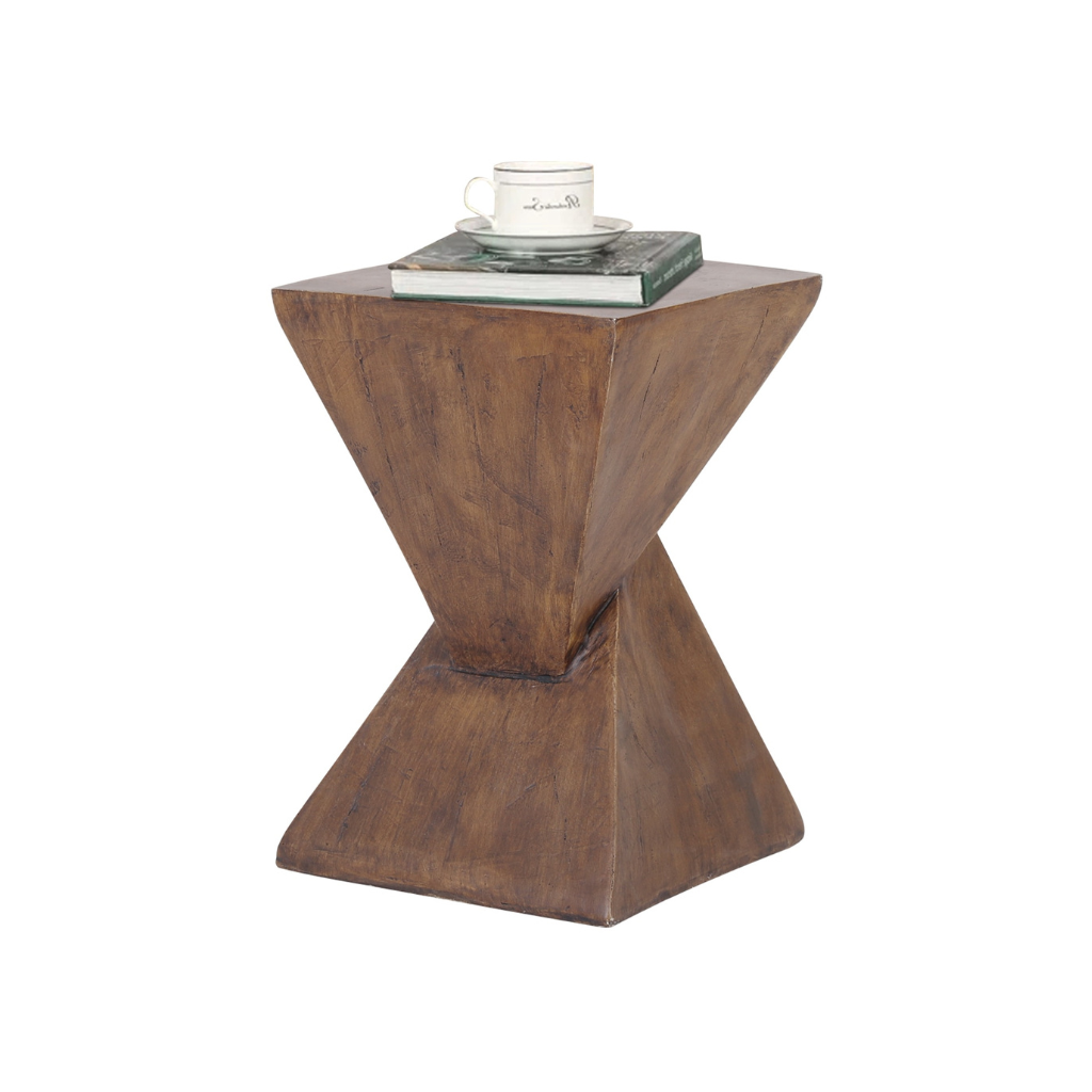 Homio Decor Living Room Lightweight Concrete Accent Table