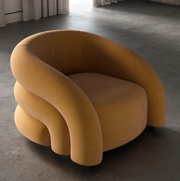Homio Decor Living Room Luxury Designer Flannel Chair