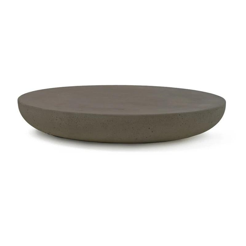 Homio Decor Living Room Model 1 / Black Cement Mushroom Style Round Side Table