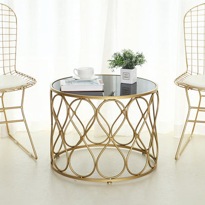 Homio Decor Living Room Modern Glass Tea Table