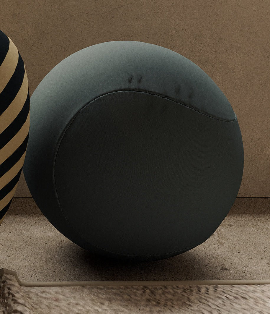 Modern Lazy Chair with Ball Ottoman Homio Decor