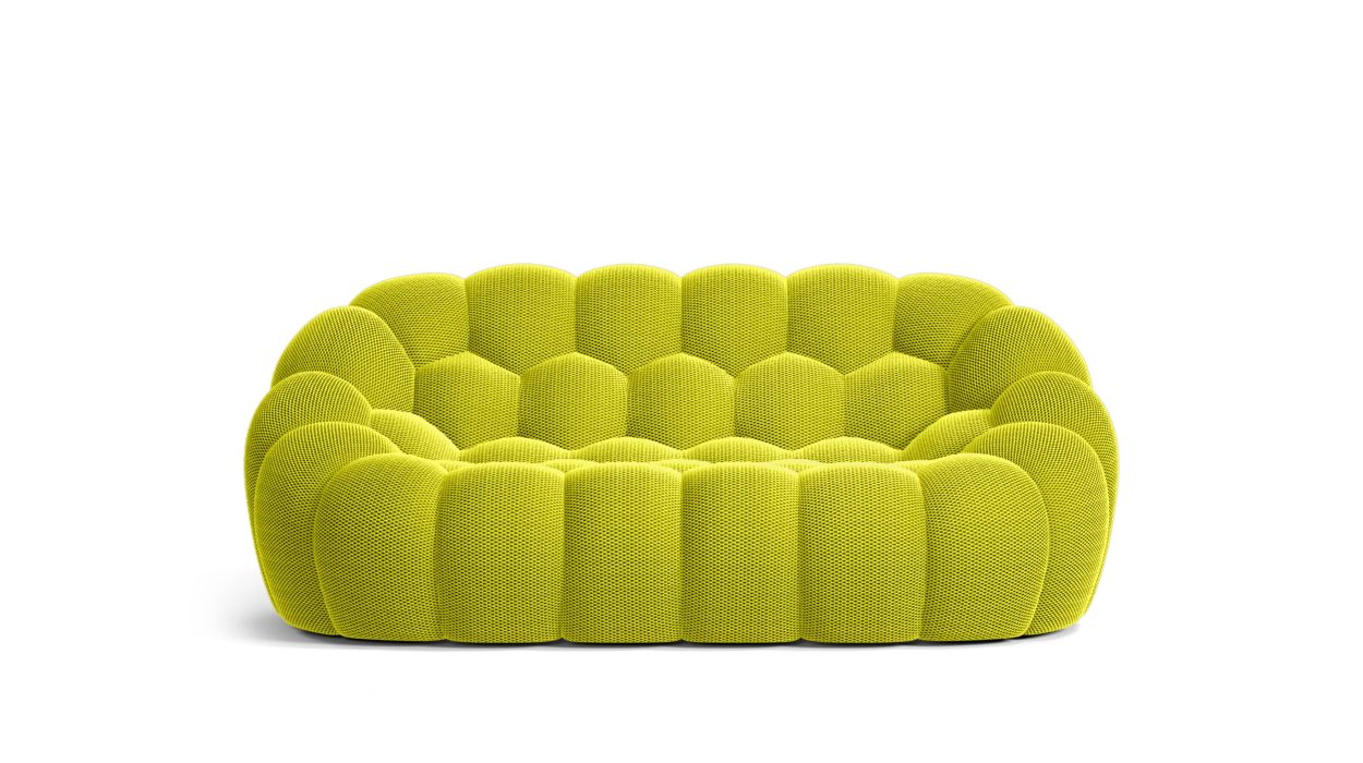 Homio Decor Living Room Neon Bubble Loveseat Sofa