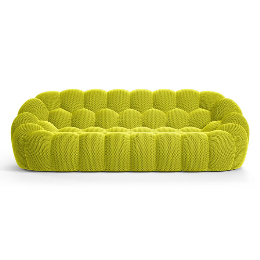 Homio Decor Living Room Neon Bubble Sofa (3 Seater)