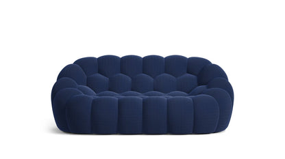 Homio Decor Living Room Ocean Blue Bubble Loveseat Sofa