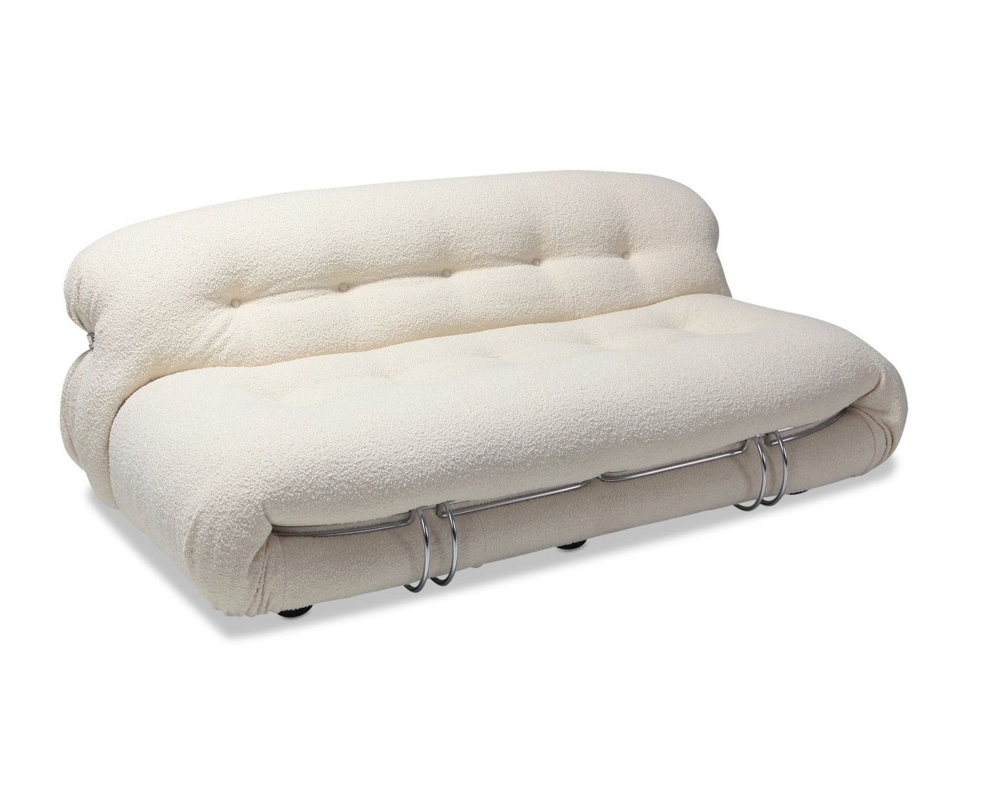 Homio Decor Living Room Off-White / 2-Seater Soriana Armless Lounger