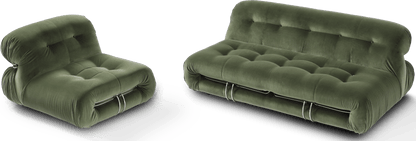 Homio Decor Living Room Off-White / 2 - Seater Soriana Sofa - 2 Seater