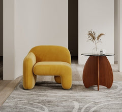 Homio Decor Living Room Orange Japandi Designer Lounge Sofa