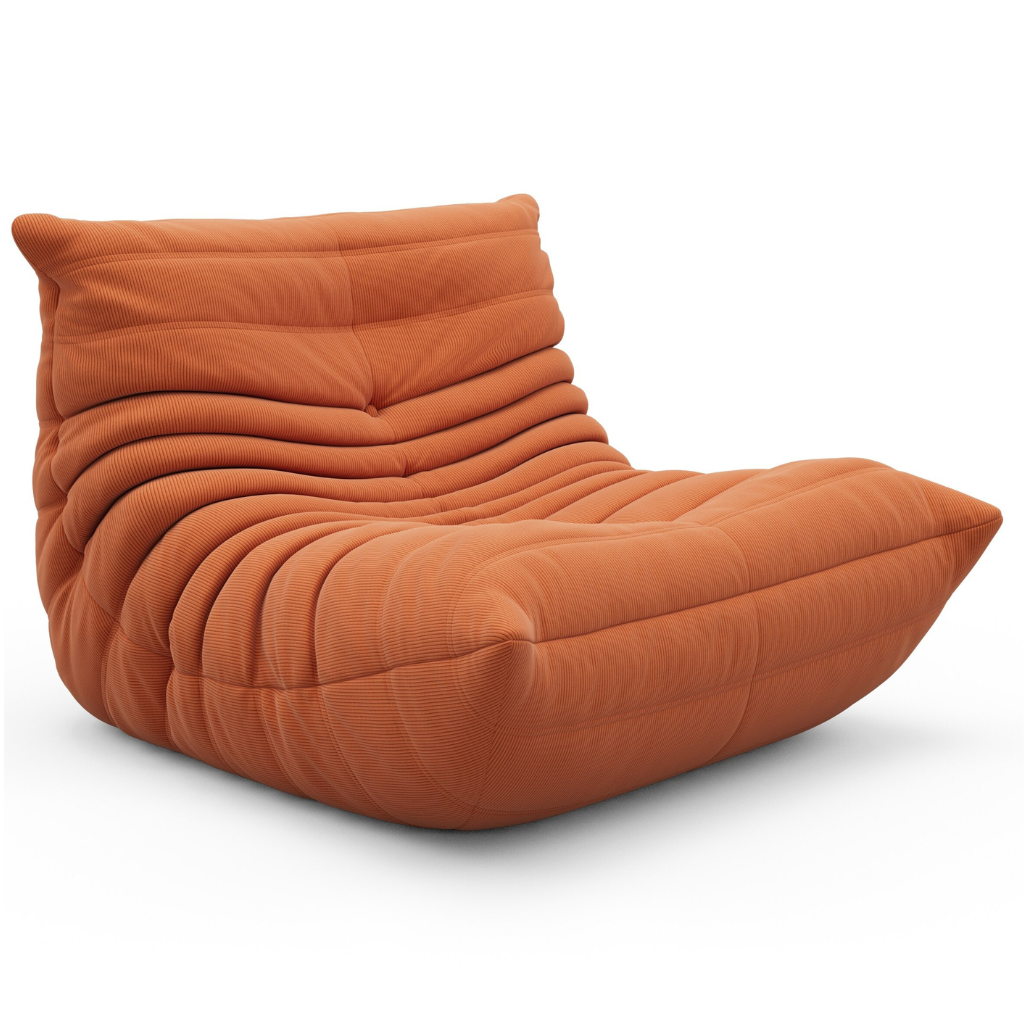 Homio Decor Living Room Orange / Single Chair Iconic Togo Sofa