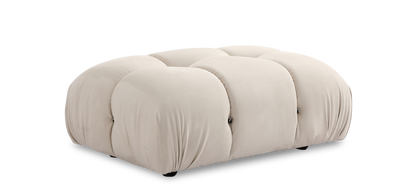 Homio Decor Living Room Ottoman / Cream Camaleonda Sofa - Suede