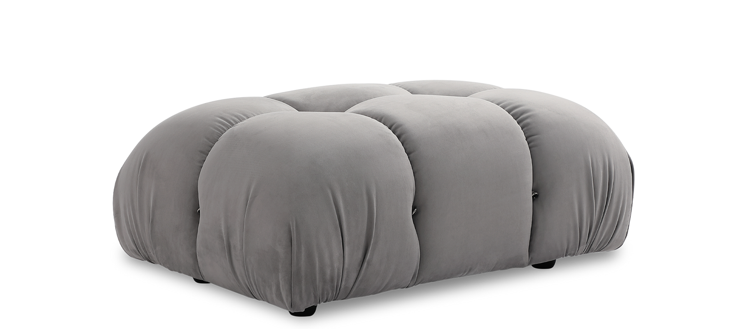 Homio Decor Living Room Ottoman / Light Grey Camaleonda Sofa - Suede