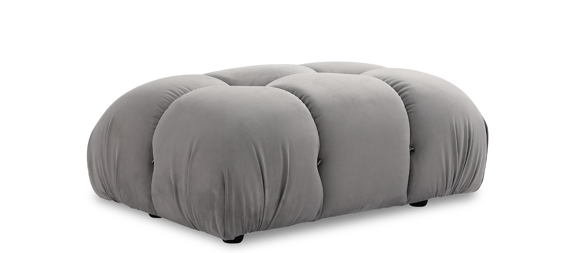 Homio Decor Living Room Ottoman / Light Grey Camaleonda Sofa - Suede