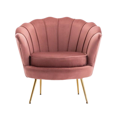 Homio Decor Living Room Pink American Shell Leisure Chair
