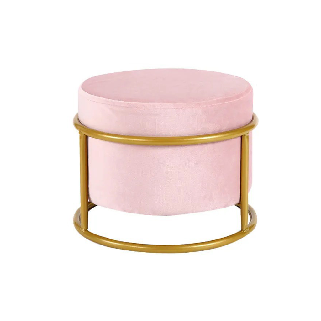 Homio Decor Living Room Pink Colourful Living Room Pouf