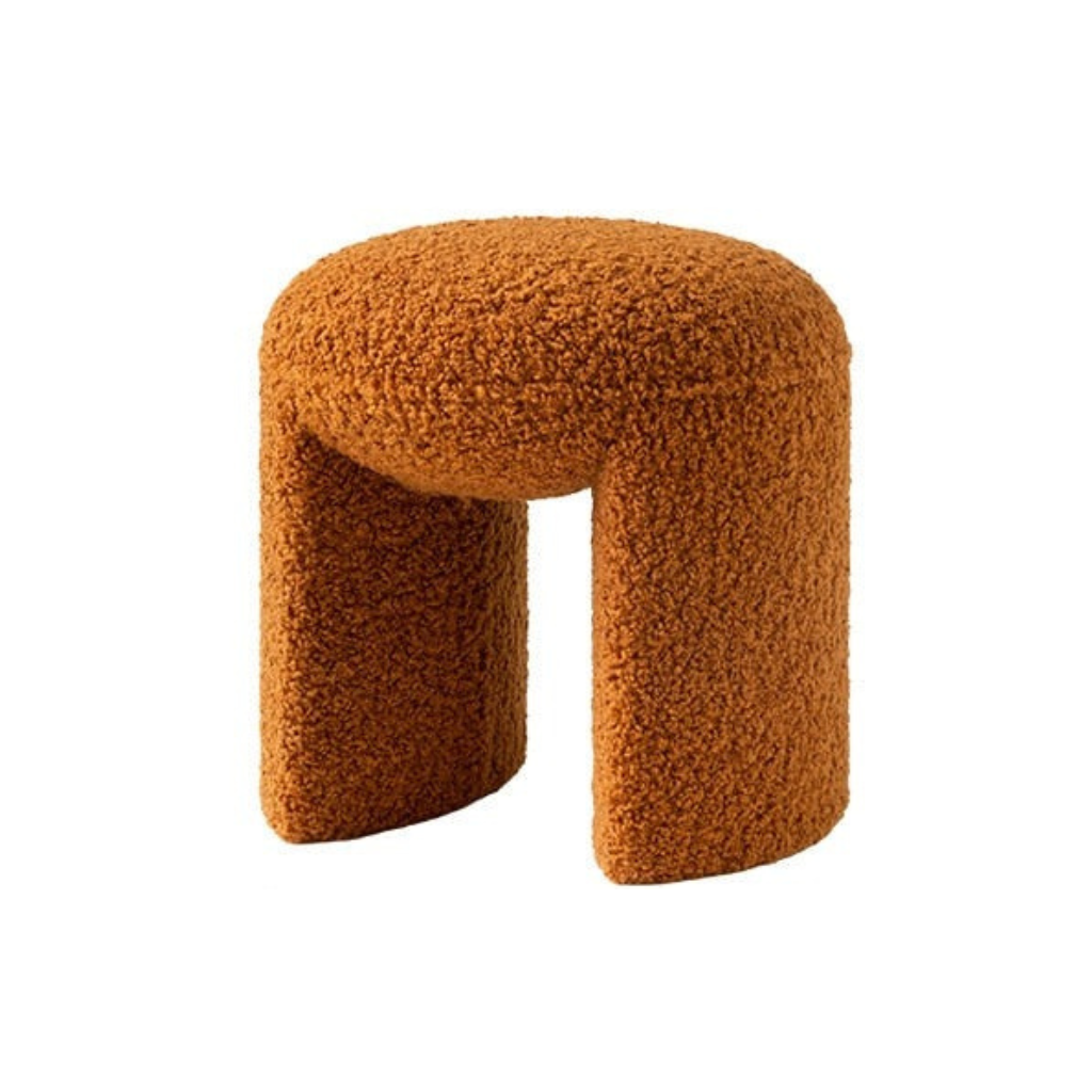 Homio Decor Living Room Pumpkin Small Teddy Low Stool