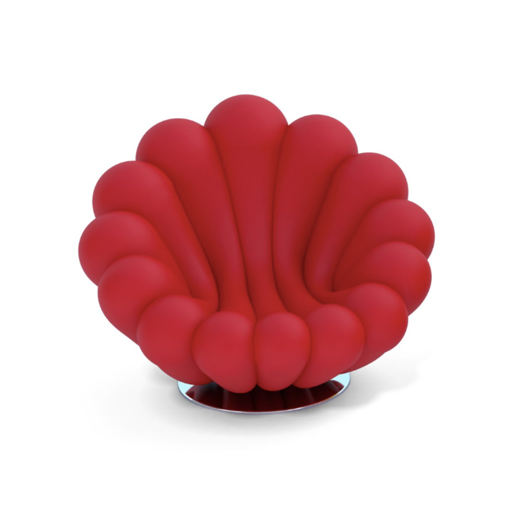 Homio Decor Living Room Red Giovannetti Lounge Chair