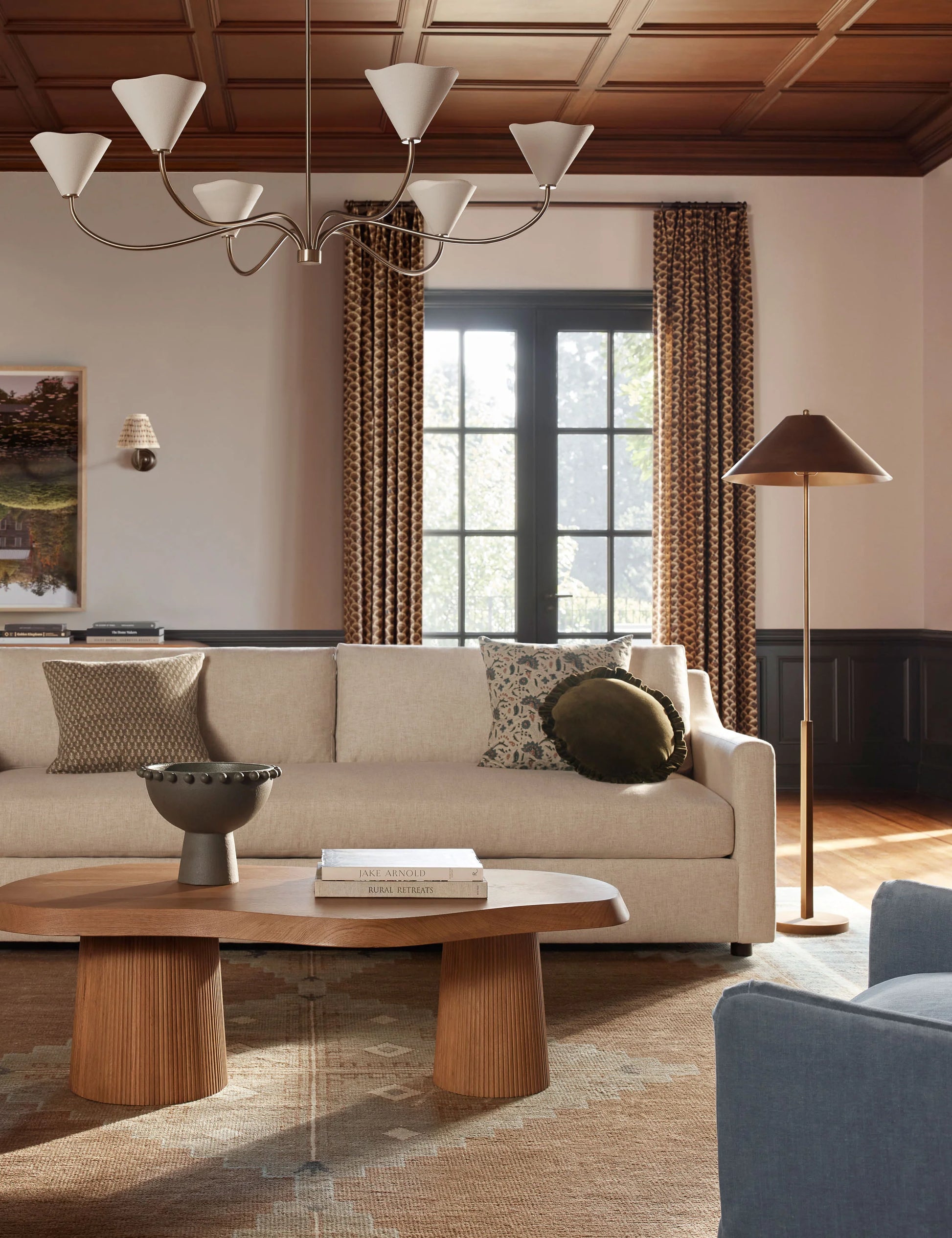 solid white oak coffee table - homio decor