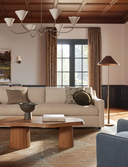 solid white oak coffee table - homio decor