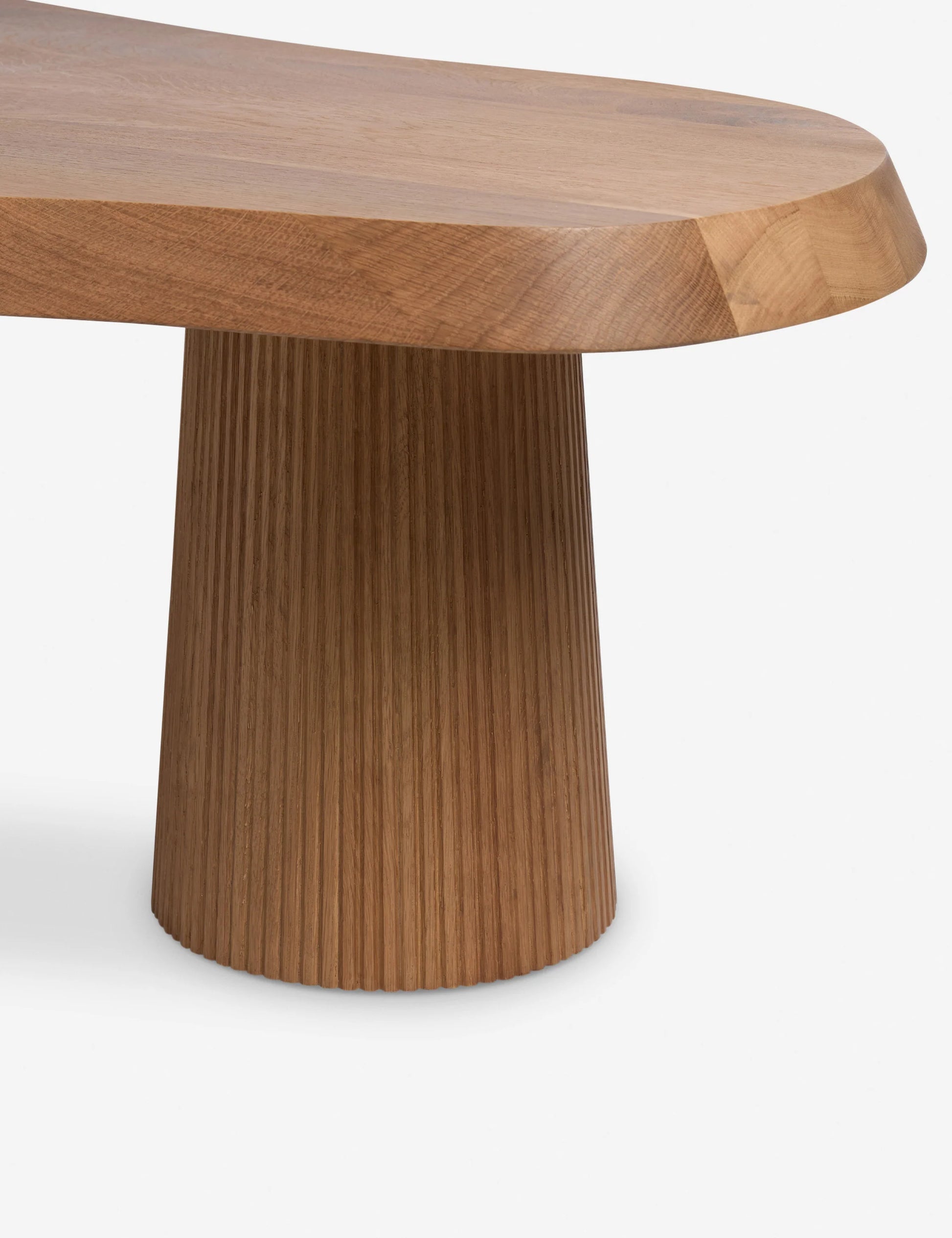 solid white oak coffee table - homio decor