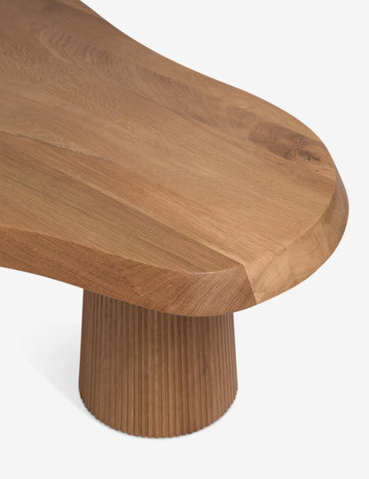 solid white oak coffee table - homio decor