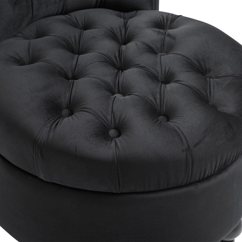 Homio Decor Living Room Retro Button-Tufted Royal Design Chair