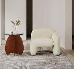 Homio Decor Living Room Rice White / Left Armrest Japandi Designer Lounge Sofa