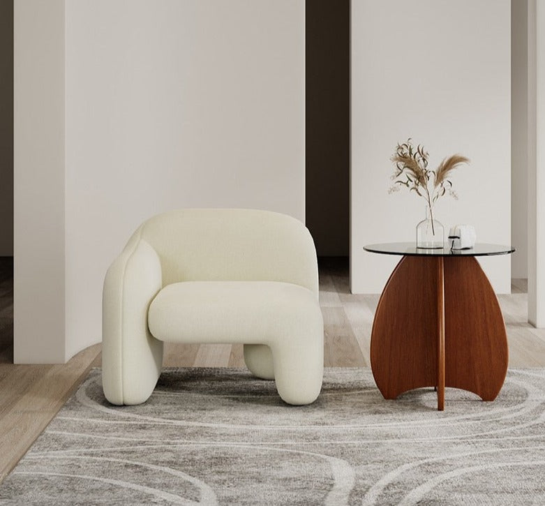 Homio Decor Living Room Rice White Sofa Japandi Designer Lounge Sofa