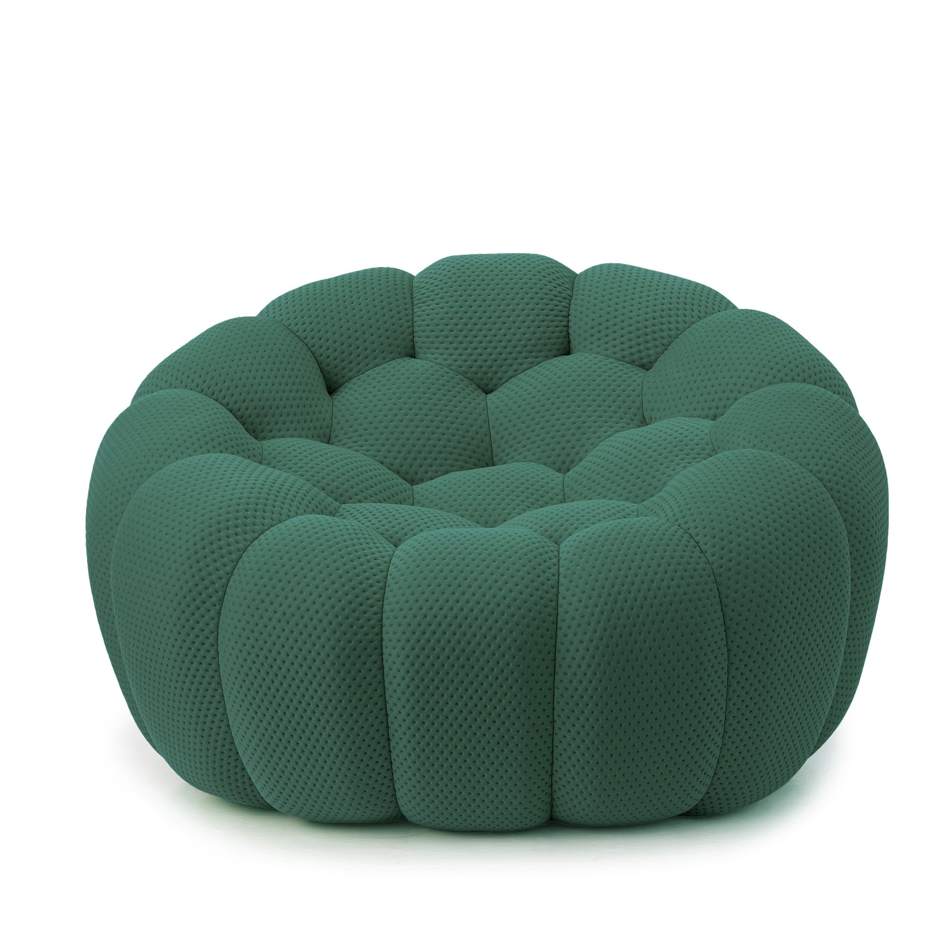 Homio Decor Living Room Single Seat Bubbles Sofa Set (Green)