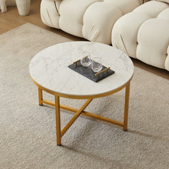Homio Decor Living Room Sintered Stone Rectangle Coffee Table
