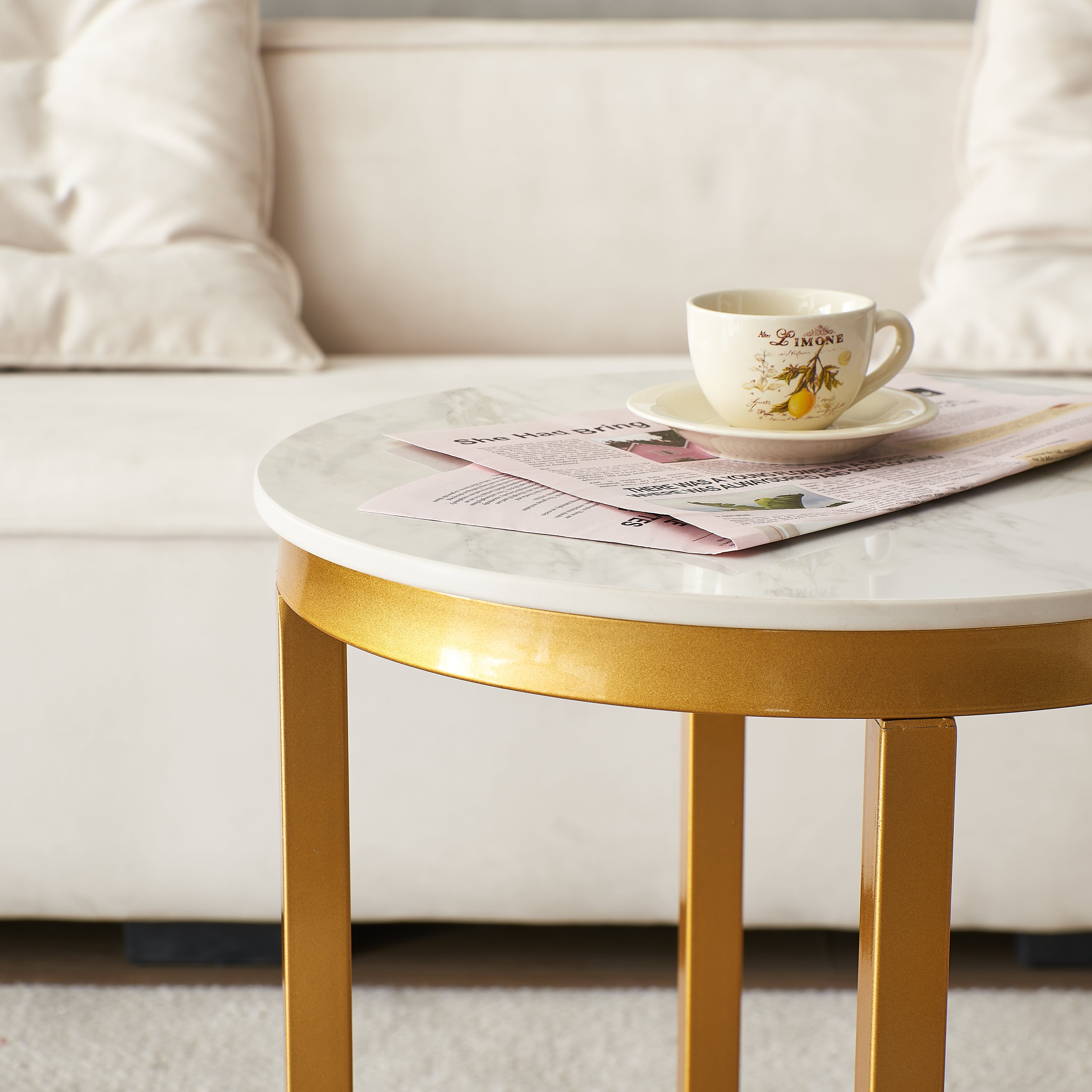 Homio Decor Living Room Sintered Stone Rectangle Coffee Table